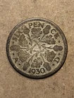 1930 George V Sixpence — photo from another recent sale