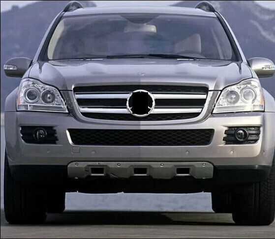 Placa de deslizamiento de acero inoxidable compatible con placa de 2 piezas Mercedes Benz GL450 X164 2006-2008 Foto 2 de 4