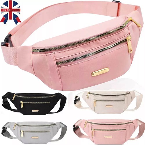 Ladies Womens Bum Bag Waist Fanny Pack Holiday Travel Wallet Money Belt
