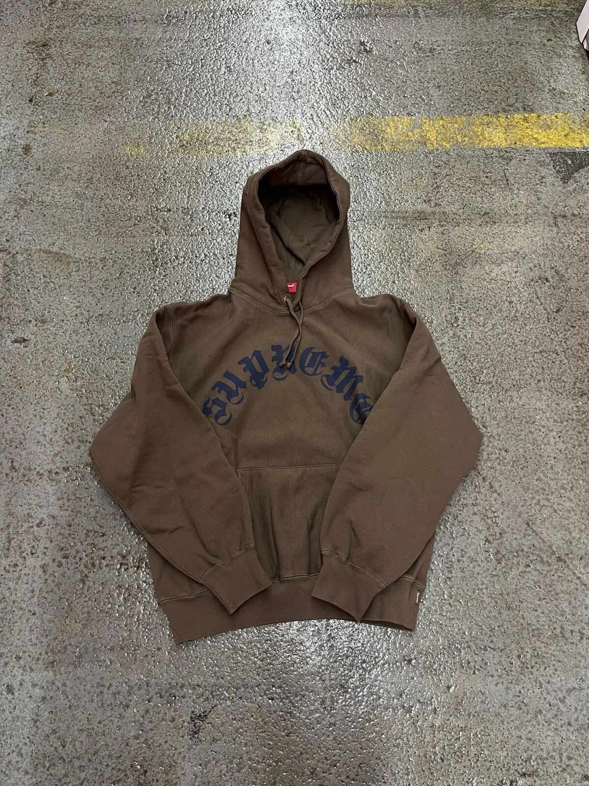 Sweat à capuche Supreme Arc marron poussiéreux taille S