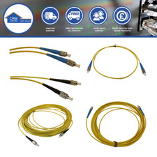 Fibre Optic Patch Cable FC to FC Simplex OS2 Singlemode w/ 3mm Jacket Yellow