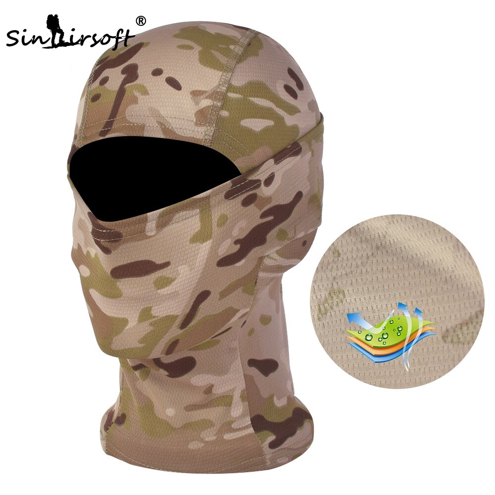 Balaclava Tattica QMFIVE - Maschera Per Attività Outdoor, Mimetico, Traspirante, Unisex