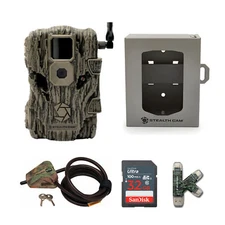 Stealth Cam Fusion X 26MP Trail Camera Super Security Bundle