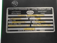 HAMILTON STANDARD TURBINE OVERSDPEED CONTROLLER  546234 NEW SURPLUS BOXES