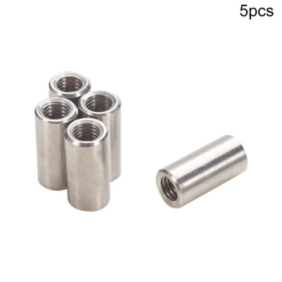 304 Stainless Steel Round Threaded Studding Long Nuts Rod Bar Sleeve Tube M8