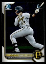 2022 Bowman #BCP-56 Dariel Lopez Chrome Prospects Card Pittsburgh Pirates