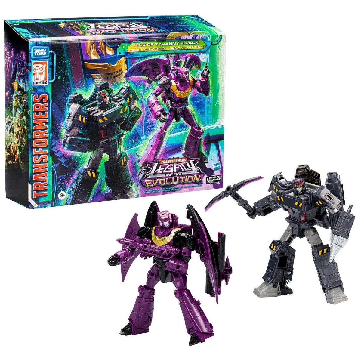 Transformers Legacy Rise of Tyranny 2-Pack Miner Megatron Senator