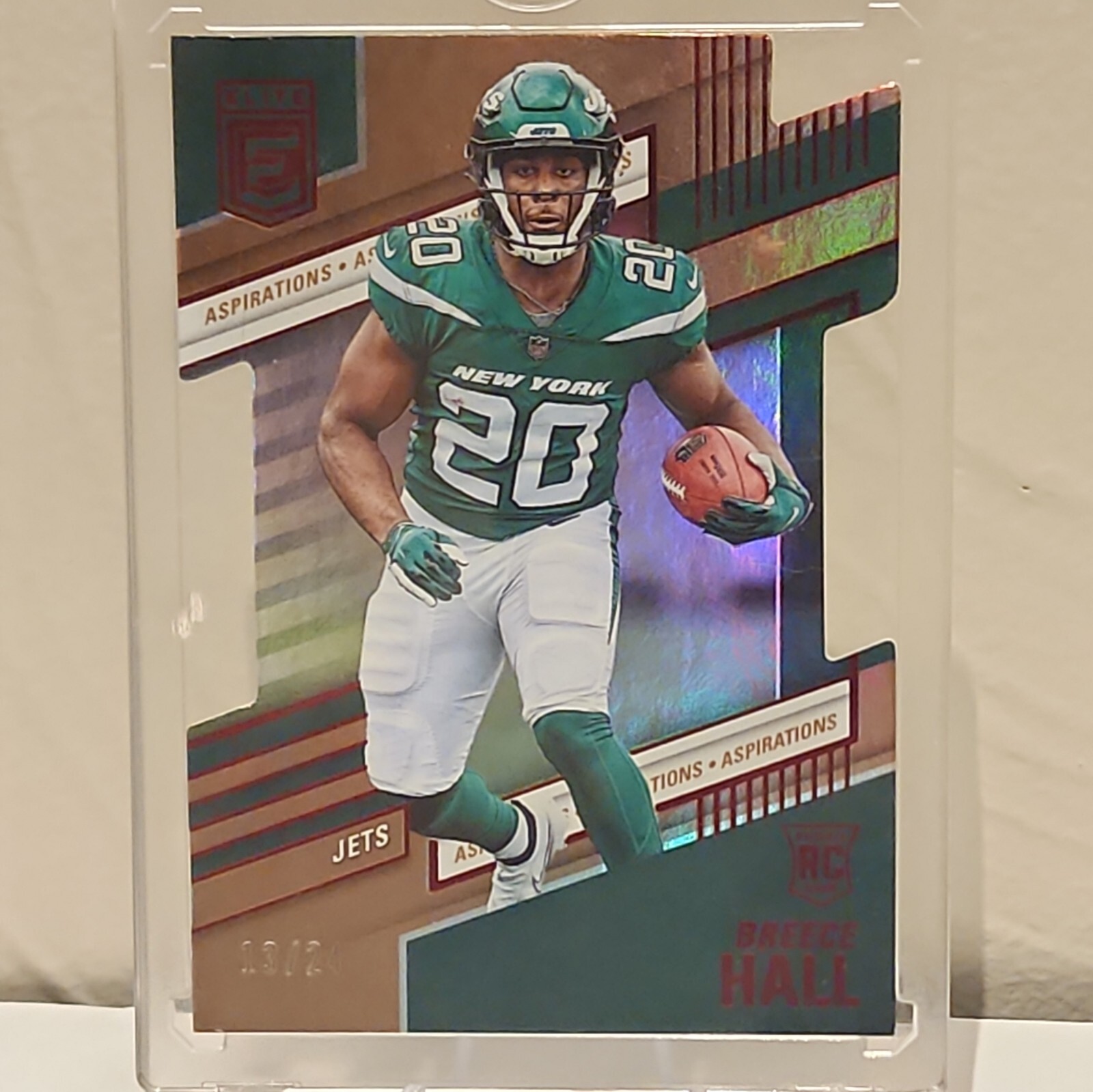 2022 Panini Donruss Elite- Rookies Aspirations Die-Cut #108 Breece Hall /24 (RC)