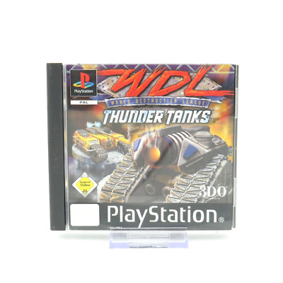 WDL World Destruction League Thunder Tanks (Sony Playstation 1, 1999) PS1 Spiel
