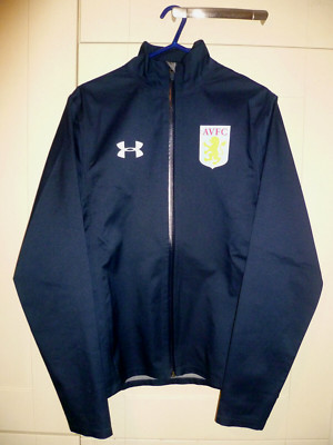 ASTON VILLA - 2016 ORIGINAL ''UNDER ARMOUR'' MARINEBLAUE JACKE MIT REISSVERSCHLUSS VORNE (MD/M)