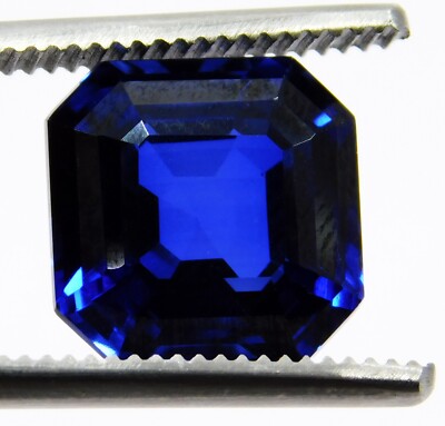 12.05 Ct Natural Arkansas Blue Benitoite Radiant Cut  Rare Gems Certified