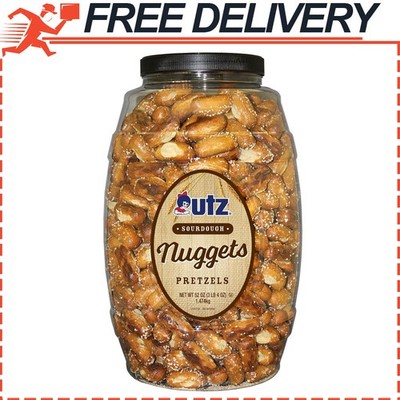 Utz Sourdough Nuggets Pretzels 52 oz. BiteSize Pretzels with Classic Sourdough