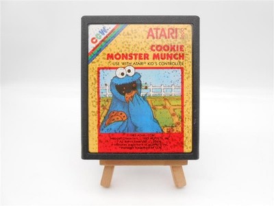 Atari 2600 Cookie Monster Munch Krümelmonster Spiel Game Vintage Retro /R29F2
