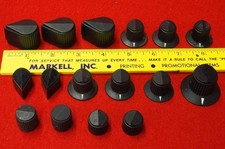 Qty 16 Mil Spec Style Knobs Various Sizes / Shapes ¼” Shafts