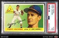 1955 Topps #183 Tony Jacobs Cardinals RC PSA 7 - NM