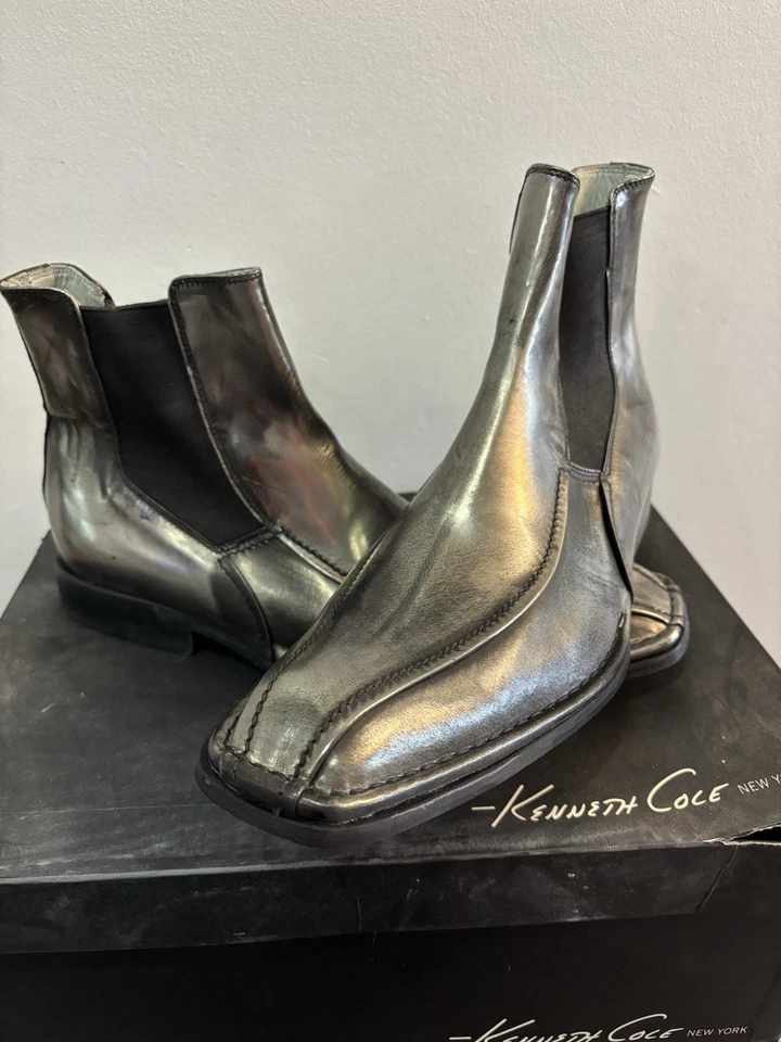 Kenneth Cole New York Mix Match LE - Plateado/Negro 9,5 M. Nuevo en Caja Foto 2 de 4