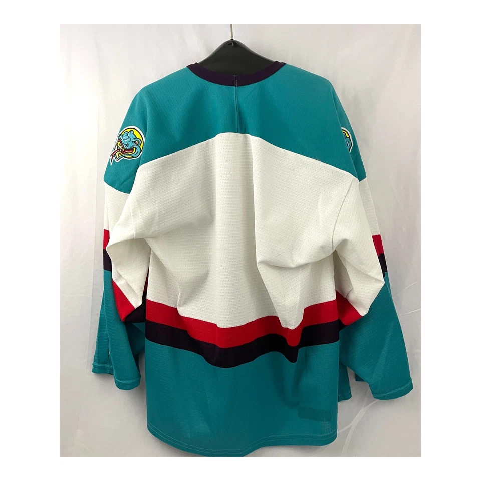 VTG Detroit Vipers Bauer Hockey Jersey IHL Large Men's H.W. Canada White - Image 2 of 4