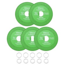 5 Pack Glass Cutting Disc 4" Diamond Cutting Disc with 7/8" Arbor for Process