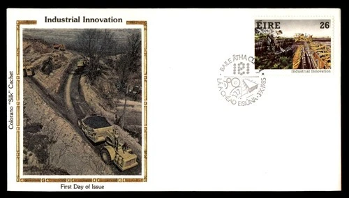 Mayfairstamps Ireland FDC 1985 Man Digging to Machinery First Day Cover aaw_4399