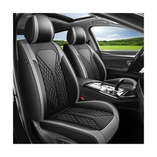 Front Seat Covers Fit for Kia Soul 2010-2025 2026 Waterproof Faux Leather Car...
