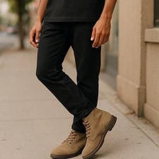 Steve Madden Ankle Boots Cap Toe Suede Brand New W/O Box Mens 9 Brown S-1539