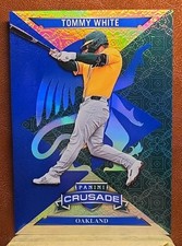 Tommy White 2025 Panini Crusade Crusade Blue Mojo #80 Oakland Athletics