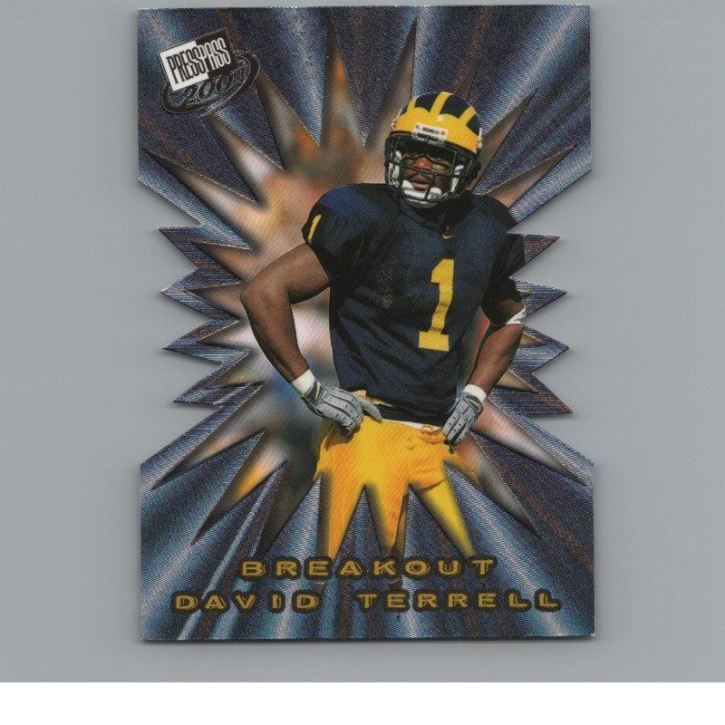 2001 Press Pass #B36 David Terrell Breakout