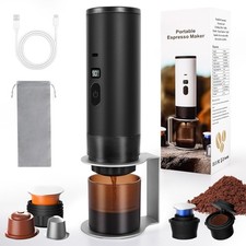 Tragbare Espressomaschine Camping Angeln Reise Kapsel Kaffeemaschine Kabellos DH