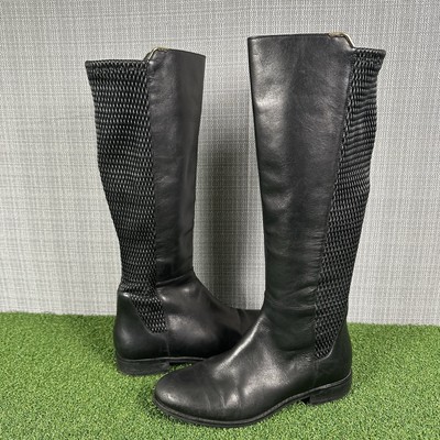 Cole Haan Rockland Tall Riding Boots Women Size B Black