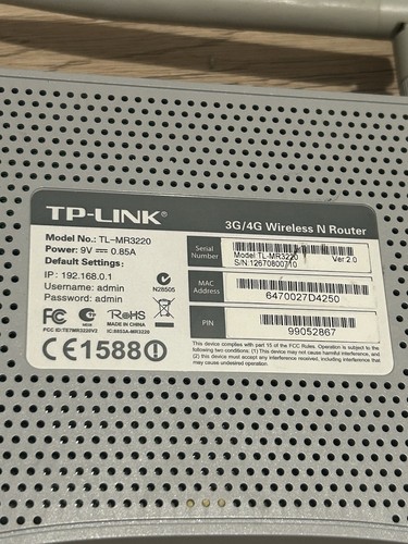 TP-Link TL-MR3220 150 Mbps 10/100 Wireless N Router - Picture 5 of 5