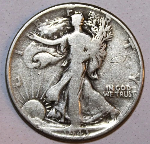 1943-P Walking Liberty Silver Half Dollar - VG/Fine - #4095D