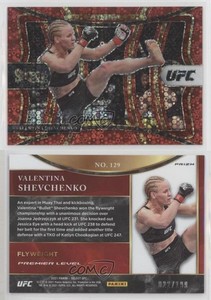 2021 Panini Select UFC Premier Level Red Disco Prizm /199 Valentina Shevchenko