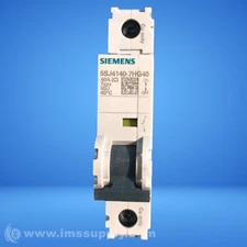 Siemens 5SJ4140-7HG40 Miniature Circuit Breaker, 40A 1P 240V FNIP