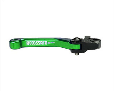 KUPPLUNGSHEBEL ACCOSSATO GRÜN ALUMINIUM OFFROAD 4 FINGER FÜR KAWASAKI KX 250 1997