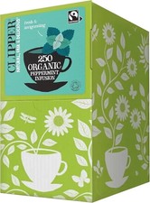 250 Clipper Organic Peppermint Tea Bags | Individually Wrapped Infusion 0.04 per strip