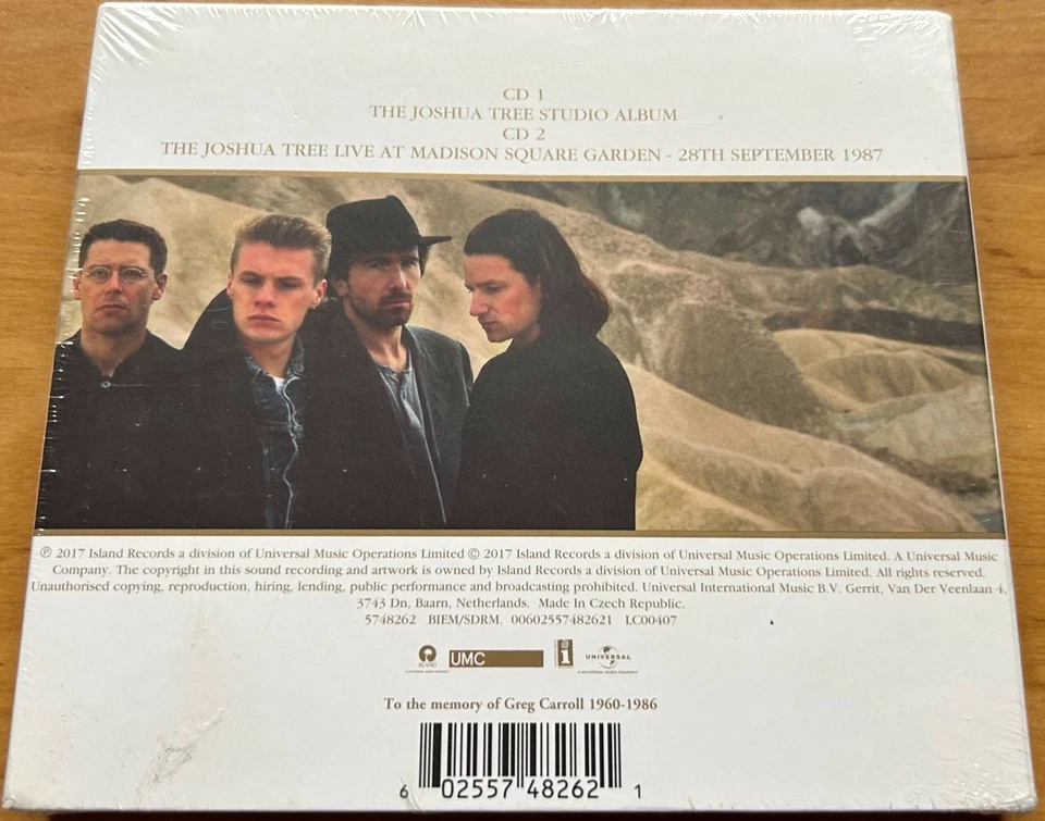 U2 - THE JOSHUA TREE - 2CD Box Set - 30th Anniversary Deluxe Edition - NEU/OVP.! - Bild 2 von 3