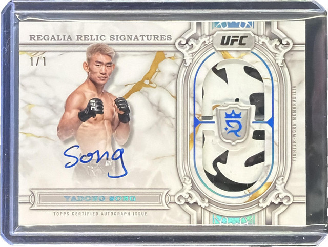 Yadong Song 2024 Topps Royalty UFC Auto Double Venom Patch 1/1 #RRS-YDS