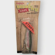 Vintage Bagley STRIPER Size Small Fry Rainbow Trout All Brass Crankbait Lure 