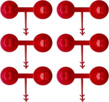 Red Nozzle 6 Set (1-2) for Spray Foam Gun, Vertical Horizontal Precision Wedge