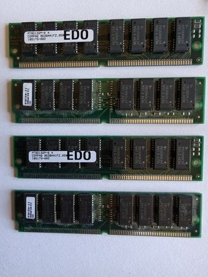 EDO Memory Micron MT8D132M-6X  4MB Each Module  72-Pin 60n/s Non-Parity