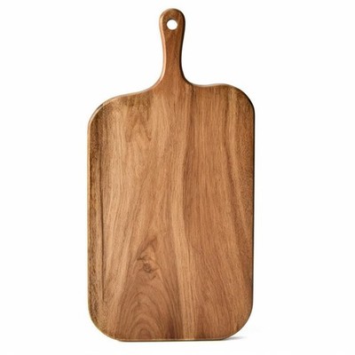 15x7.5x0.6 Inch Acacia Wood Cutting Board Handle Charcuterie Serving Tray