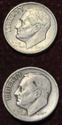 Two Early Roosevelt Dimes 1946-P, & 1947-S 90% Silver US-FREE SHIP!
