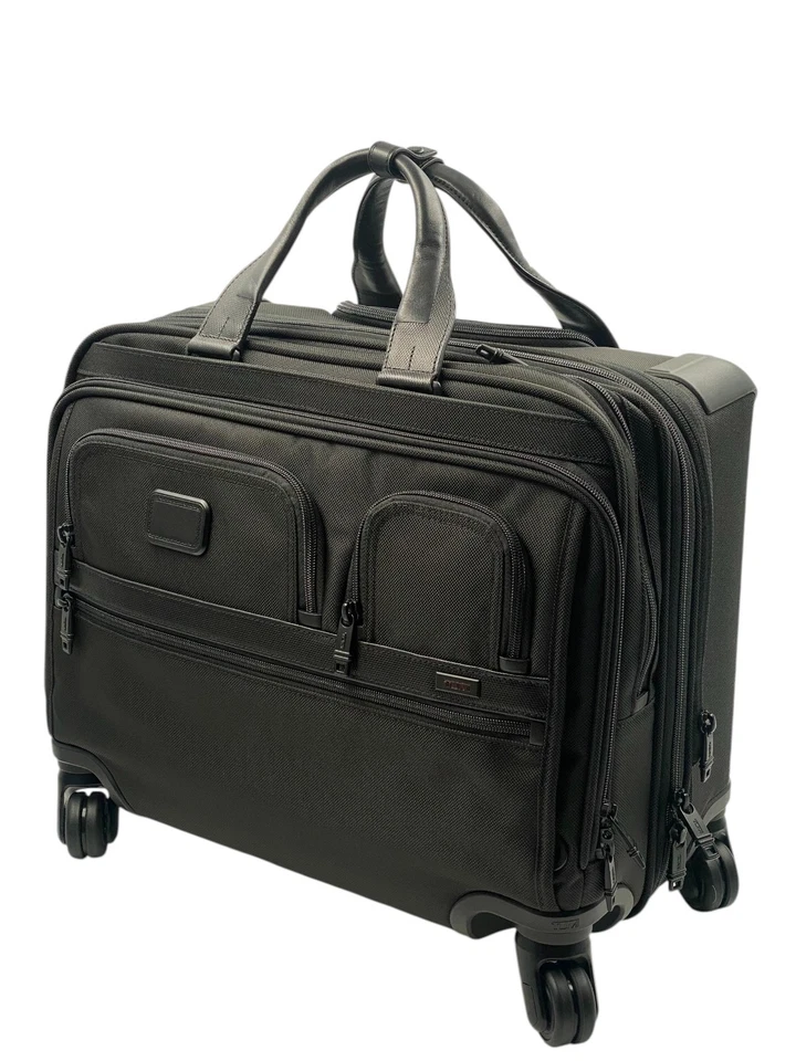 *NEW* TUMI ALPHA 2 4 WHEEL DELUXE BRIEF WITH LAPTOP CASE - Bild 2 von 4