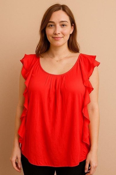 Women Jasper Conran Shirt Coral Viscose 36