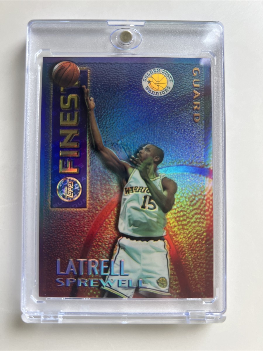 1995-96 Topps Finest Latrell Sprewell Mystery Borderless Gold 