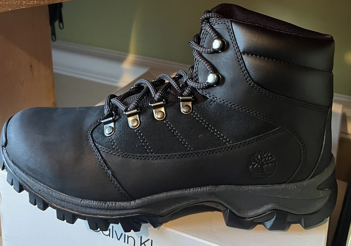 TIMBERLAND Rangeley Mid Hiker Black Leather Boots Men s Size 9 9811R
