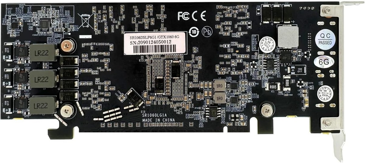 GTX 1060 6GB Low Profile Graphics Card HDMI DP Ports GDDR5 PCIe