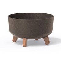 Blumentopf BlumenküBel Mit FüßEn Blumenkasten Pflanztopf 28,5 Cm Rund Kaffee