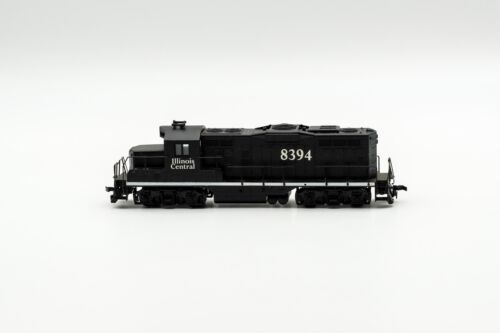 Vtg Illinois Central 8394 Diesel Locomotive Engine Black Train HO Scale Walthers