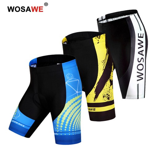 Pantaloncini da ciclismo da uomo Pantaloni da bicicletta imbottiti in gel |  eBay